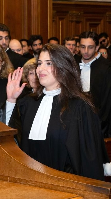 Maître Ines Marangolo, avocate pénaliste à Paris, au cabinet